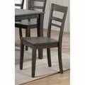 Sunset Trading Shades of Gray Slat Back Dining Chair DLU-EL-C200-2